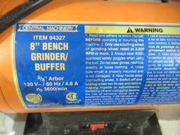 CENTRAL MACHINERY 8'' BENCH GRINDER/BUFFER