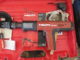 HILTI DX351 POWDER-ACTUATED TOOL W/ HARD CASE & ACCESSORIES