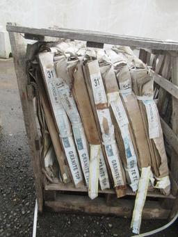 CRATE OF (10) 37'' X 24'' X 1'' MARBLE SLABS, & CRATE OF (7) 31'' X 24'' X 1'' MARBLE SLABS