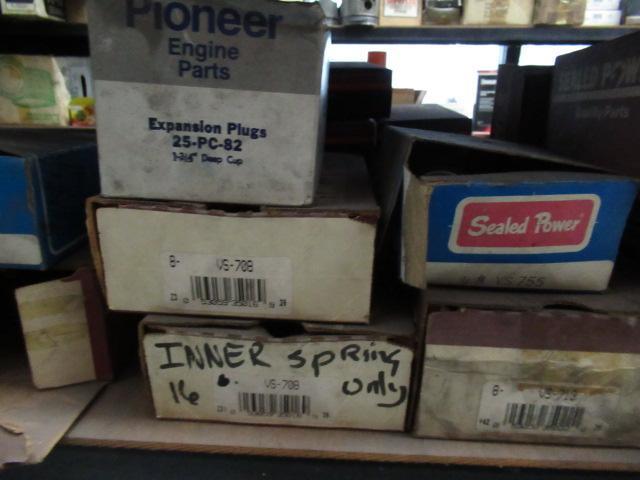 CONTENTS OF SHELF - ASSORTED VALVE SPRINGS & REDI-SLEEVES