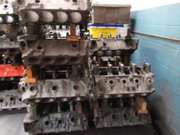 ASSORTED ENGINE BLOCK CORES, *CART NOT INCLUDED