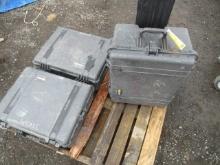 PELICAN 1610 & (2) PELICAN 1600 HARD SHELL STORAGE BOXES