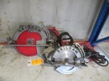 10'' CORDED SKILSAW & 7 1/4'' CORDED SKILSAW