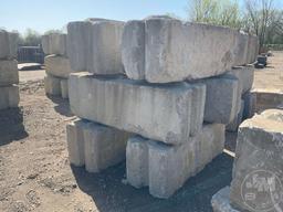CONCRETE BARRIERS, QTY OF 6