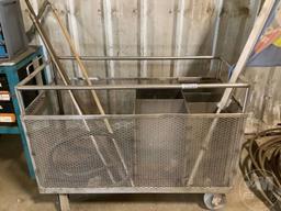 STAINLESS STEEL CART ON WHEELS