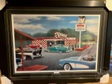 "PORKYS" BY ARTHUR ANDERSON FRAMED PICTURE 131/1080