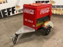 COCA-COLA MOTORCYCLE TRAILER, 1”......-7/8 BALL, LIGHT WIRING, TIRE SIZE OF