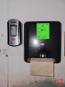 Wall Mounted Paper Towel & Soap Dispensers