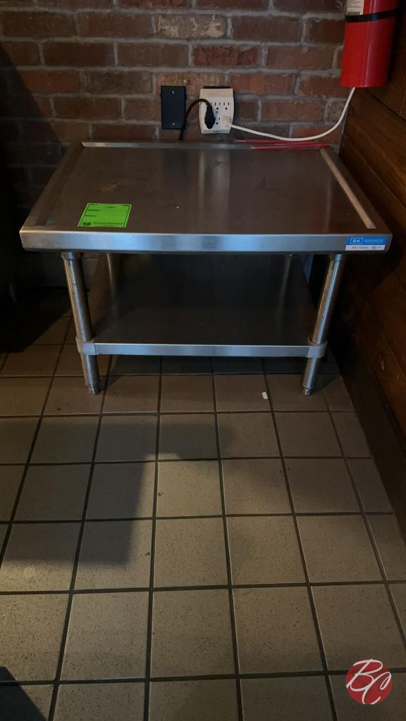 BK Resources All Stainless Steel Table 30"x24"x21"
