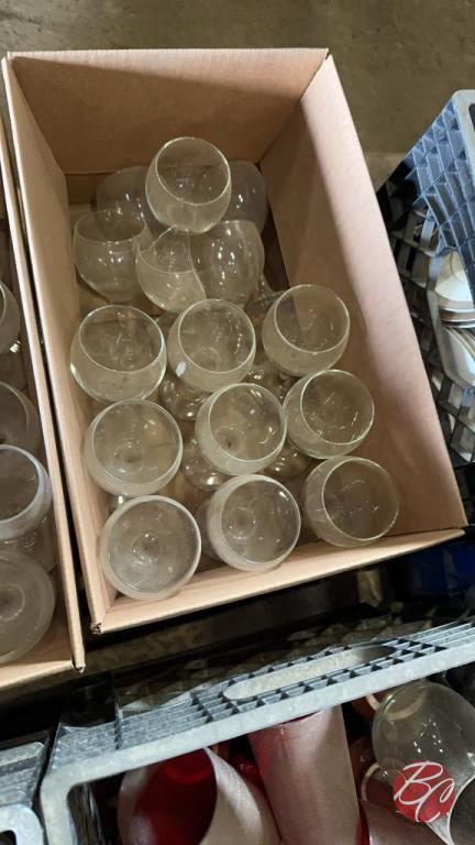 Assorted Lot Of Glassware (Selling Per Box)