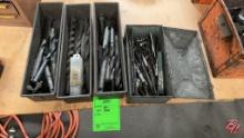 Metal Tool Boxes W/ Vary Sizes Drill Bits