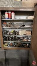 Storage Cabinet W/ All Contents (See Pictures)