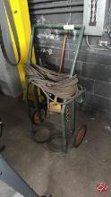 Industrial Metal Welding Cart W/ Torch & Gauges