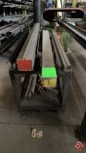 Steel Stock Cart W/ Forming Dies Approx: 60"x4"