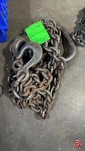Large Industrial Chain W/ Hooks