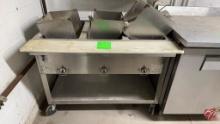 Duke E303 Electric 3-Well Steam Table W/ Casters