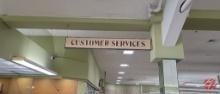 "Customer Services" Hanging Sign