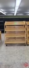 Accent Wood Gravity Feed Bread Rack W/ Casters 48"