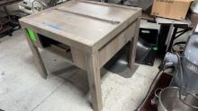 Wood Square Produce Table 48x48x30