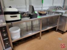 John Boos Stainless Heavy Duty Table Approx: 84"