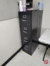 File Cabinet 4-dr w/contents