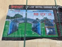 Diggit MSC2030F 20'x30' Metal Garage Carport Shed