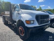 2001 Ford F650 Flat Bed Truck