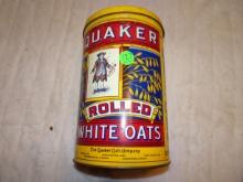 Vintage Quaker Rolled Oats tin