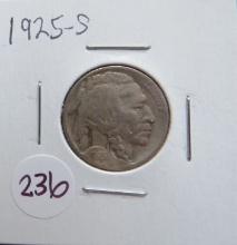 1925-S Buffalo Nickel