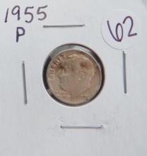 1955-P Roosevelt Dime