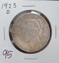 1923-D Peace Silver Dollar