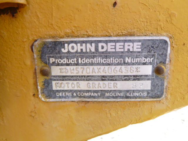83 John Deere 570A Motor Grader (QEA 5604)