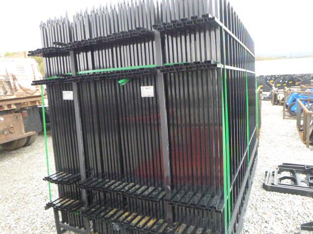 23 AGT 10FWIF24 10 ft Wrought Iron Site Fence (QEA 3682)