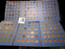 Partial Lincoln Cent Sets 1909-41 & 1941-74 118-Coins.