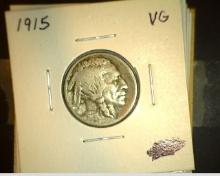 1915 P VG, 1917 P Fine, 1917 D Good, 1918 D Good, 1918 S Good, & (2) 1923 S Good Buffalo Nickels. (7