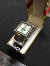 vintage Shannons Christmas bracelet watch Christmas tree with box