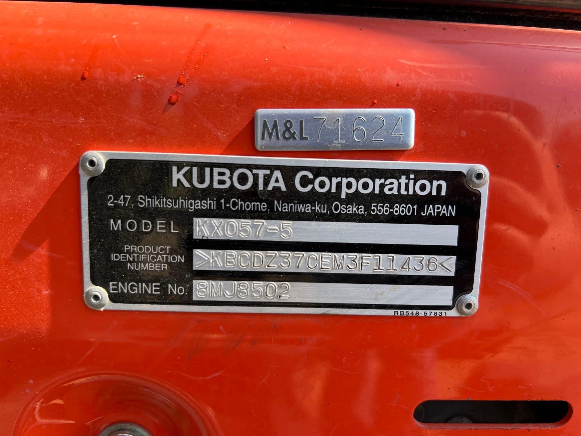 2023 KUBOTA KX057-5 EXCAVATOR
