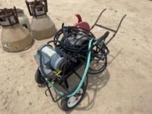 CUT-OFF SAW & ELECTRIC PRESSURE WASHER ON CART