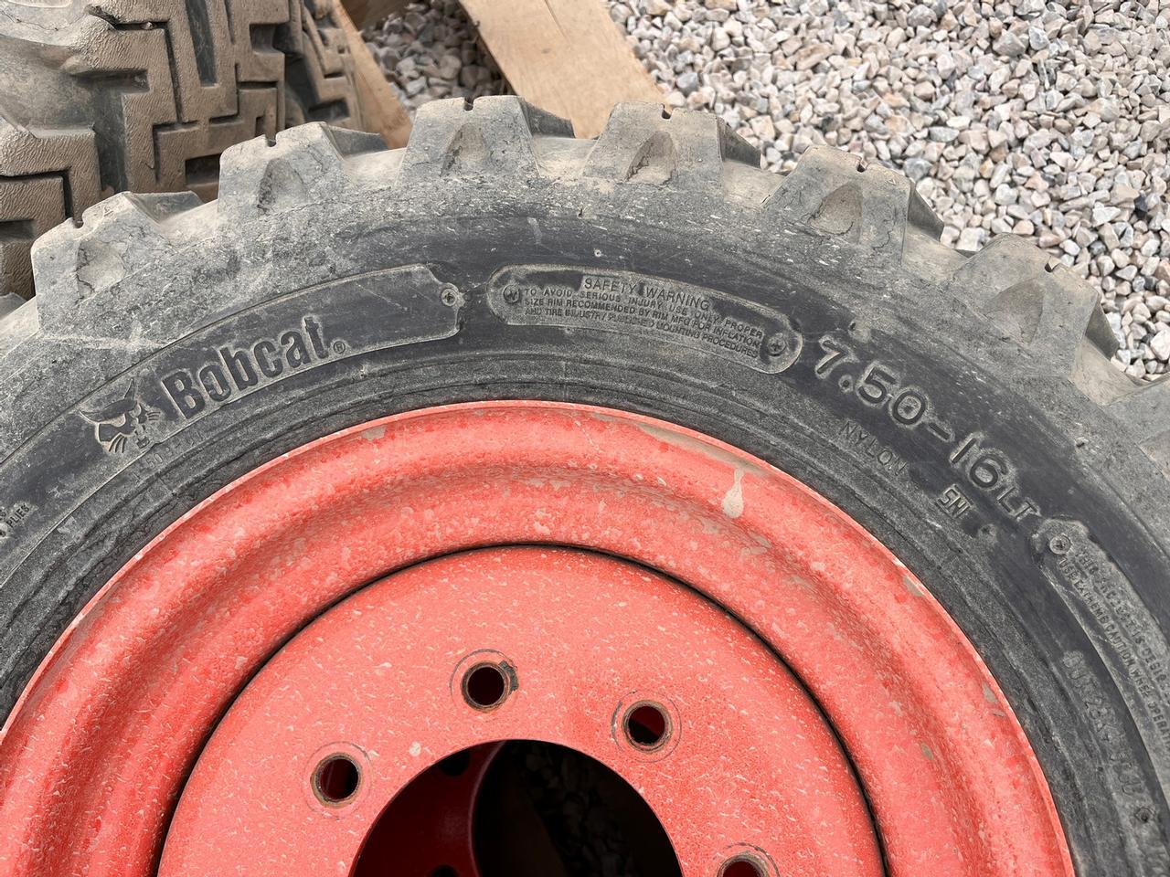 7.5-16LT Snow Tires on Bobcat Rims