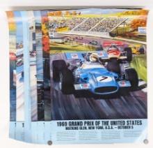 (7) US Grand Prix Posters