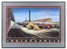 "First Turn Fury" Indy 500 Print By David Lord
