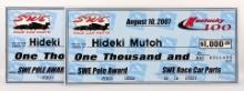(2) Hideki Mutoh Over-Sized Checks