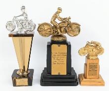 (3) 1940's & 50's Motorcycle Racing Awards