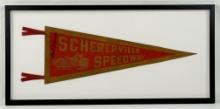 1950s Schererville Speedway Motorcycle Pennant