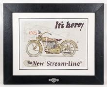 Harley-Davidson Archive "Stream-Line" Art Print