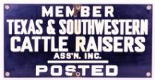SSP Texas & Southwestern Cattle Raisers Ass'n Sign