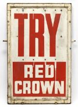 Vintage DST Red Crown Gasoline Sign
