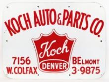 Koch Auto & Parts SSP Advertising Sign