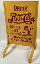 Restored DST Pepsi-Cola Double Dot Curb Sign