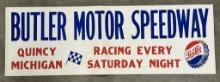 3-1/2ft Vintage Butler Speedway Pepsi Race Poster